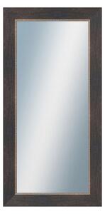 DANTIK - Zrkadlo v rámu, rozmer s rámom 50x100 cm z lišty TOMAS čierna veľká (3031)