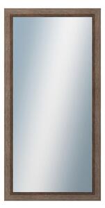 DANTIK - Zrkadlo v rámu, rozmer s rámom 50x100 cm z lišty CARRARA hnedá (2894)