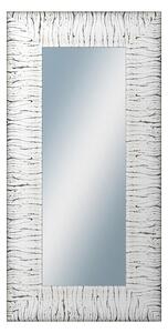 DANTIK - Zrkadlo v rámu, rozmer s rámom 50x100 cm z lišty SAUDEK biela čierne čiary (2512)