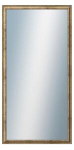 DANTIK - Zrkadlo v rámu, rozmer s rámom 50x100 cm z lišty TRITON biely bronz (2140)