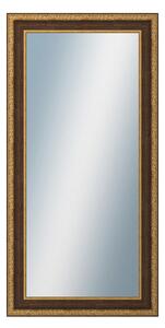 DANTIK - Zrkadlo v rámu, rozmer s rámom 50x100 cm z lišty KLASIK hnedá (3004)