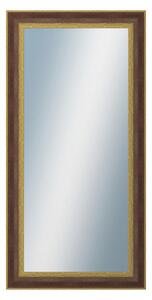 DANTIK - Zrkadlo v rámu, rozmer s rámom 50x100 cm z lišty ZVRATNÁ červenozlatá plast (3069)