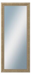 DANTIK - Zrkadlo v rámu, rozmer s rámom 50x120 cm z lišty KŘÍDLO malé zlaté patina (2774)