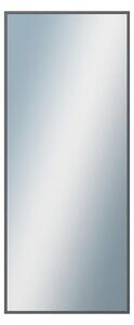 DANTIK - Zrkadlo v rámu, rozmer s rámom 50x120 cm z lišty Hliník grafit drásaná (7269224)