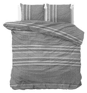 Elegantné sivé vzorované posteľné obliečky z kolekcie ELEGANCE 200 x 220 cm Sivá