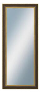 DANTIK - Zrkadlo v rámu, rozmer s rámom 50x120 cm z lišty ZVRATNÁ čiernozlatá plast (3071)