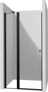 Deante Kerria Plus sprchové dvere 120 cm výklopné čierna matná/priehľadné sklo KTS_UN45P