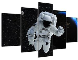 Obraz - Astronaut vo vesmíre (150x105 cm)