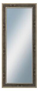 DANTIK - Zrkadlo v rámu, rozmer s rámom 50x120 cm z lišty TOOTH zlatá čierna (2780)