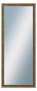 DANTIK - Zrkadlo v rámu, rozmer s rámom 50x120 cm z lišty TOOTH malá zlatá (3163)