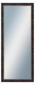 DANTIK - Zrkadlo v rámu, rozmer s rámom 50x120 cm z lišty CARRARA hnedočierna (2948)