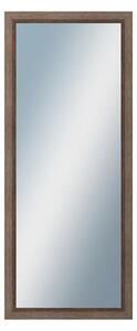 DANTIK - Zrkadlo v rámu, rozmer s rámom 50x120 cm z lišty CARRARA hnedá (2894)