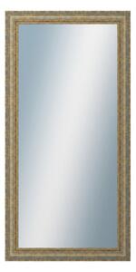 DANTIK - Zrkadlo v rámu, rozmer s rámom 60x120 cm z lišty ZVRATNÁ bielozlatá plast (3067)