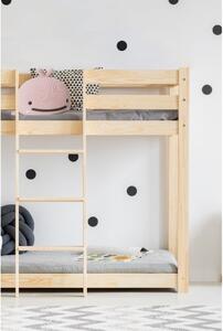 Poschodová detská posteľ z borovicového dreva 70x140 cm CLP - Adeko
