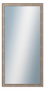 DANTIK - Zrkadlo v rámu, rozmer s rámom 60x120 cm z lišty TOOTH malá strieborná (3162)
