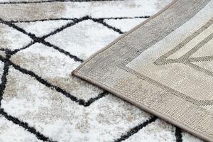 Moderný koberec COZY Tico, geometrický, hnedý