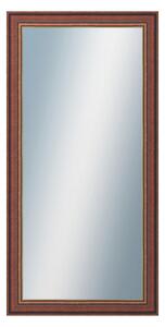 DANTIK - Zrkadlo v rámu, rozmer s rámom 60x120 cm z lišty ANGLIE hnedá Au Linka (612)