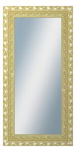 DANTIK - Zrkadlo v rámu, rozmer s rámom 60x120 cm z lišty ROKOKO zlatá hádzaná (2882)