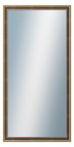 DANTIK - Zrkadlo v rámu, rozmer s rámom 60x120 cm z lišty TOOTH malá zlatá (3163)