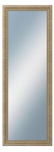 DANTIK - Zrkadlo v rámu, rozmer s rámom 50x140 cm z lišty KŘÍDLO malé strieborné patina (2775)