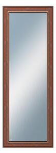 DANTIK - Zrkadlo v rámu, rozmer s rámom 50x140 cm z lišty ANGLIE hnedá (561)