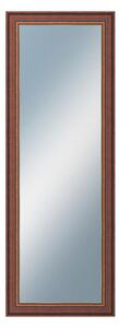 Zrkadlo v rámu Dantik rozmer s rámom 50x140 cm z lišty ANGLIE hnedá Au Linka (612)