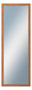 DANTIK - Zrkadlo v rámu, rozmer s rámom 50x140 cm z lišty LYON hnedá (2750)