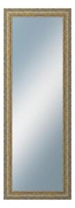 DANTIK - Zrkadlo v rámu, rozmer s rámom 50x140 cm z lišty ZVRATNÁ bielozlatá plast (3067)