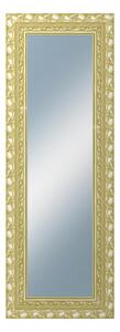 DANTIK - Zrkadlo v rámu, rozmer s rámom 50x140 cm z lišty ROKOKO zlatá hádzaná (2882)
