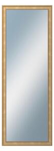 DANTIK - Zrkadlo v rámu, rozmer s rámom 50x140 cm z lišty TOOTH malá zlatá (3161)