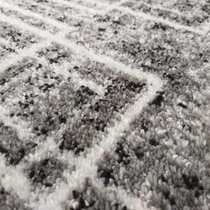 Moderný koberec sivej farby s abstraktným motívom Šírka: 120 cm | Dĺžka: 170 cm