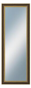 DANTIK - Zrkadlo v rámu, rozmer s rámom 50x140 cm z lišty ZVRATNÁ čiernozlatá plast (3071)