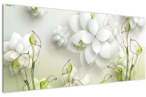 Obraz s kvetmi (120x50 cm)