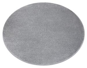 Okrúhly koberec SOFTY Jednofarebný, sivý