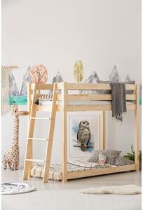 Poschodová detská posteľ z borovicového dreva 70x140 cm CLPB - Adeko