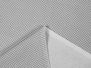Bavlnená látka/plátno Sandra SA-312 Sivé bodky na svetlo sivom - šírka 160 cm