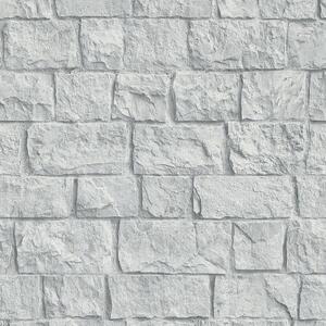 Vliesové tapety na stenu IMPOL 10394-31, rozmer 10,05 m x 0,53 m, obkladový kameň sivý, Erismann