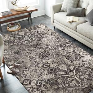 Moderný vzorovaný koberec hnedej farby do obývačky Šírka: 60 cm | Dĺžka: 100 cm