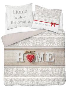 Krásne nadčasové bavlnené posteľné obliečky HOME Béžová