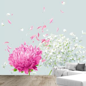 Fototapeta - Kvety vo vetre (296x200 cm)