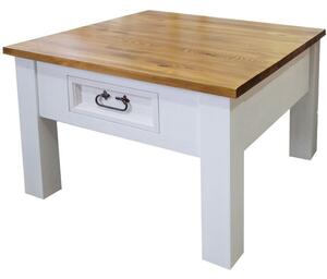 Konferenčný stolík, rustikálna drevená lavička, provensálska lavička 7180