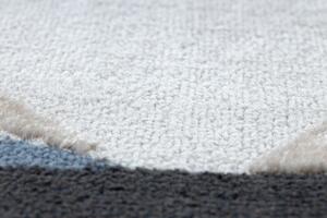 Moderný koberec SPRINGS 907 Geometrický vzor, antracit - béžový
