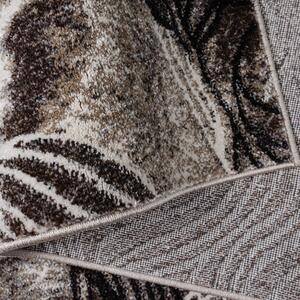 Moderný koberec hnedej farby s abstraktným motívom Šírka: 80 cm | Dĺžka: 150 cm