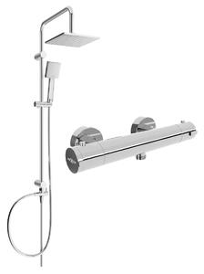 Mexen Tord, sprchový set s dažďovou sprchou a KAI termostatickou sprchovou batériou, chrómová, 77100200-00