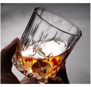 Sada šiestich sklenených pohárov Whiskey