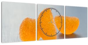 Obraz mandarínok (s hodinami) (90x30 cm)