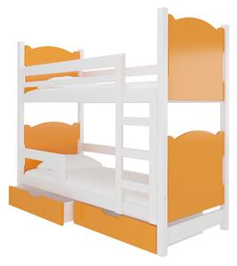 Poschodová detská posteľ 180x75 cm. Vlastná spoľahlivá doprava až k Vám domov. 1052100