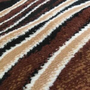 Originálny hnedý vzorovaný koberec do obývačky Šírka: 120 cm | Dĺžka: 170 cm
