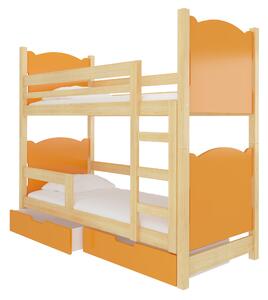 Poschodová detská posteľ 180x75 cm. Vlastná spoľahlivá doprava až k Vám domov. 1052105