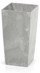 Urbi Square Beton Effect Vysoký kvetináč s vnútrom – šedý 32,5 cm, Prosperplast